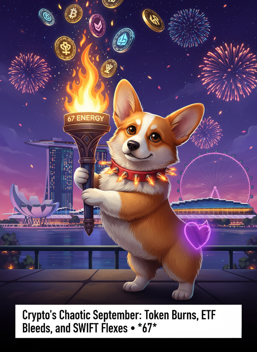 Meme chaos with WLFI, Ethereum, and SWIFT mashed together, 67 energy