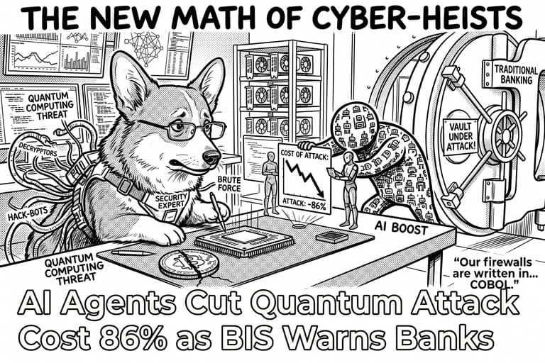 AI Agents Cut Quantum Attack Cost 86% as BIS Warns Banks