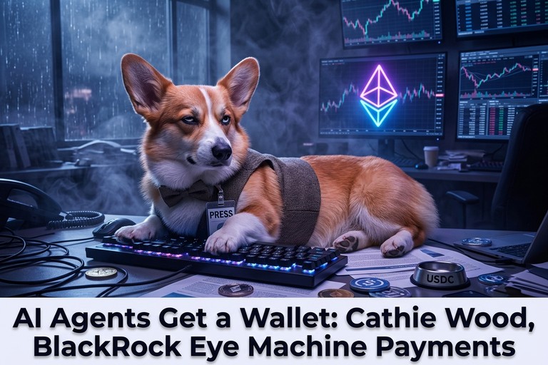 AI Agents Get a Wallet: Cathie Wood, BlackRock Eye Machine Payments