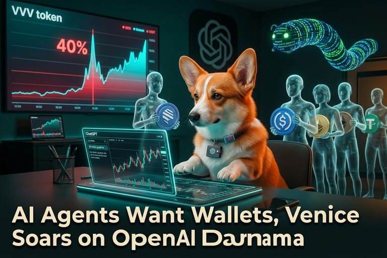 AI Agents Want Wallets, Venice Soars on OpenAI Drama