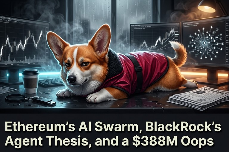 Ethereum's AI Swarm, BlackRock's Agent Thesis, and a $388M Oops