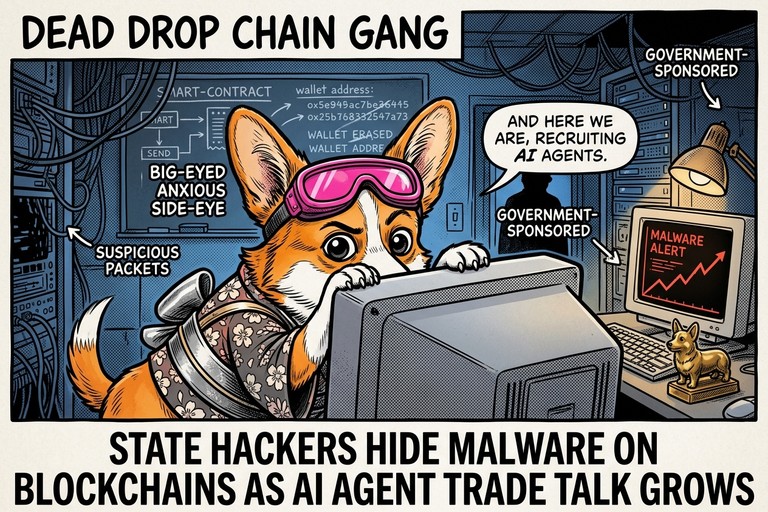 State Hackers Hide Malware on Blockchains as AI Agent Trade Talk Grows