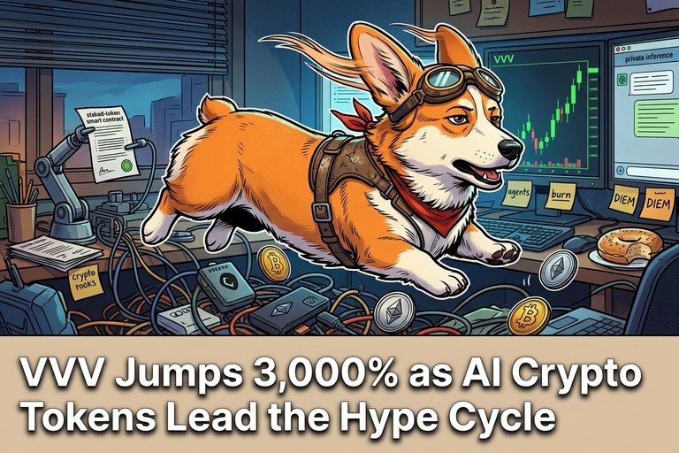 VVV Jumps 3,000% as AI Crypto Tokens Lead the Hype Cycle
